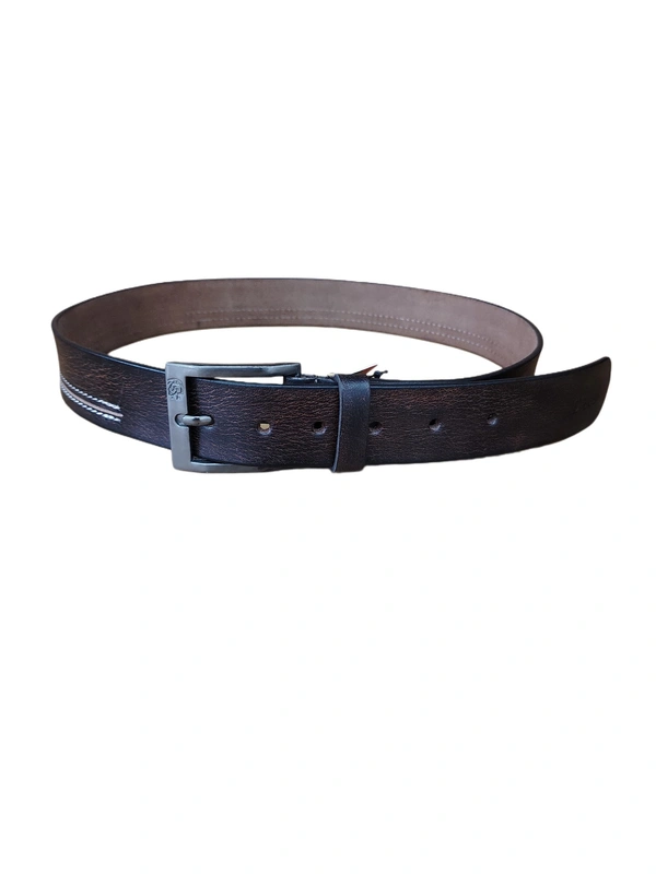 40 MM MENS GENUINE LEATHER BROWN COLOR BELT SIZE-42-52-(6 SIZE) - FREE SIZE, 6