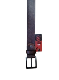 40 MM MEN'S GENUINE LEATHER BROWN COLOR BELT SIZE 42-52 (6 SIZE) - FREE SIZE, 6