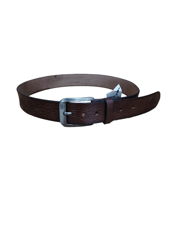 40 MM MENS GENUINE LEATHER BROWN COLOR BELT SIZE -42-52-(6 SIZE) - FREE SIZE, 6