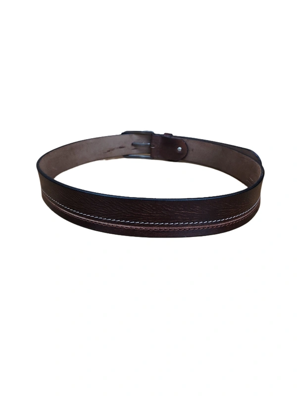 40 MM MENS GENUINE LEATHER BROWN COLOR BELT SIZE -42-52-(6 SIZE) - FREE SIZE, 6