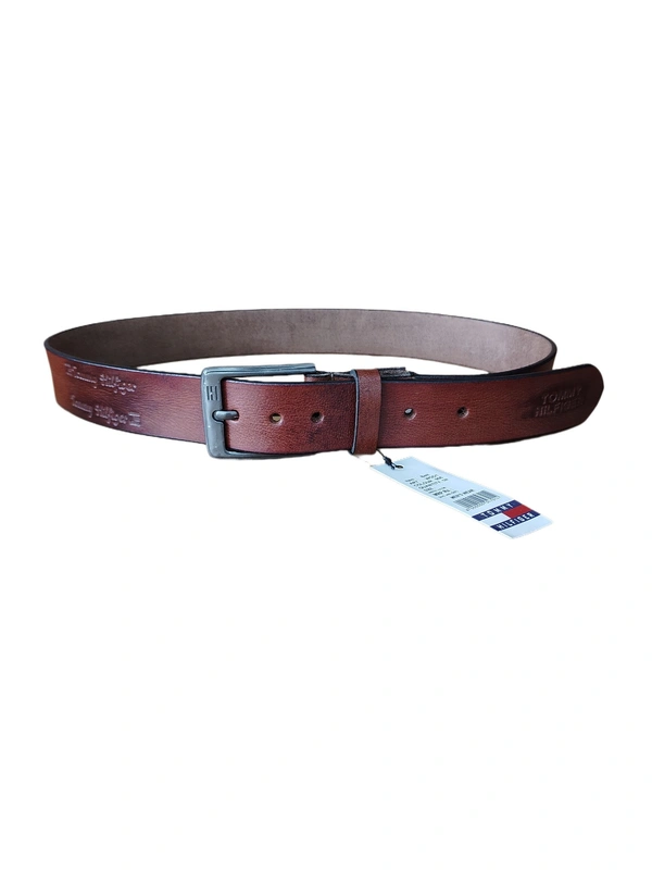 40 MM MENS GENUINE LEATHER BROWN COLOR BELT SIZE -42-52-(6 SIZE) - FREE SIZE, 6