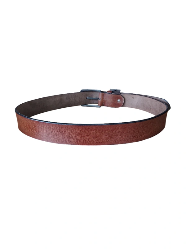 40 MM MENS GENUINE LEATHER BROWN COLOR BELT SIZE -42-52-(6 SIZE) - FREE SIZE, 6