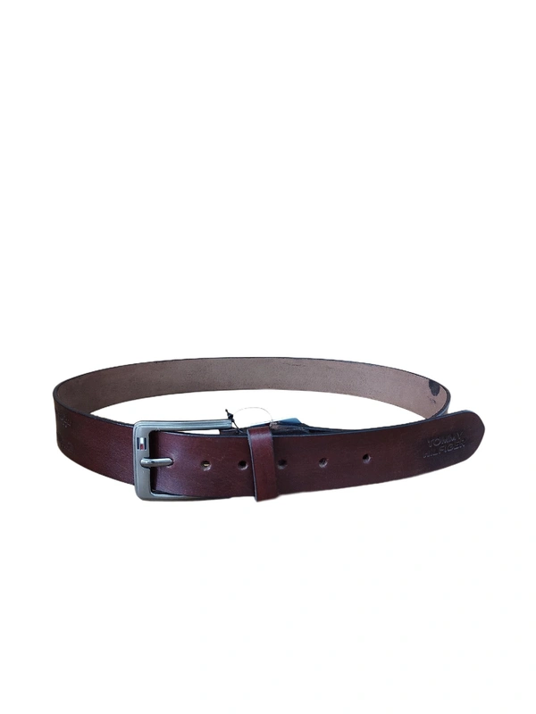 40MM MENS GENUINE LEATHER BROWN COLOR BELT SIZE -42-52-(6 SIZE) - FREE SIZE, 6