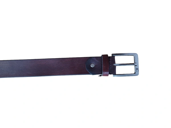 40MM MENS GENUINE LEATHER BROWN COLOR BELT SIZE -42-52-(6 SIZE) - FREE SIZE, 6