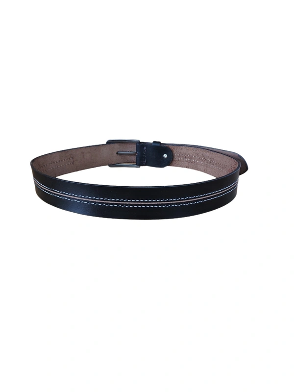 40MM P2C DESING MEN GENUINE LEATHER BLACK COLOR BELT SIZE -42-52(6 SIZE) - FREE SIZE, 6