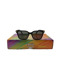 MENS BLACK RUBBER FRAME SIDE LOGO PRINTED DC WAYFARER MULTI COLOR SUNGLASES  - FREE SIZE, 12