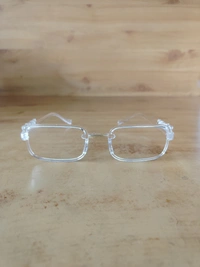 MENS JAGUAR WHITE CLEAR LENS PLASTIC DEIGN SUNGLASSES - FREE SIZE, 12