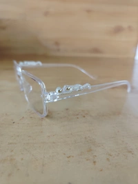 MENS JAGUAR WHITE CLEAR LENS PLASTIC DEIGN SUNGLASSES - FREE SIZE, 12