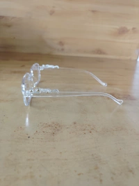 MENS JAGUAR WHITE CLEAR LENS PLASTIC DEIGN SUNGLASSES - FREE SIZE, 12