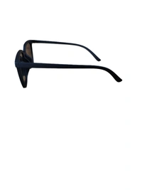 MENS BLACK RUBBER FRAME SIDE LOGO PRINTED DC WAYFARER STYLISH SUNGLASSES - FREE SIZE, 12