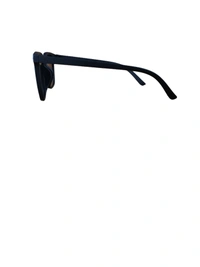 MENS BLACK RUBBER FRAME SIDE LOGO PRINTED DC WAYFARER STYLISH SUNGLASSES - FREE SIZE, 12