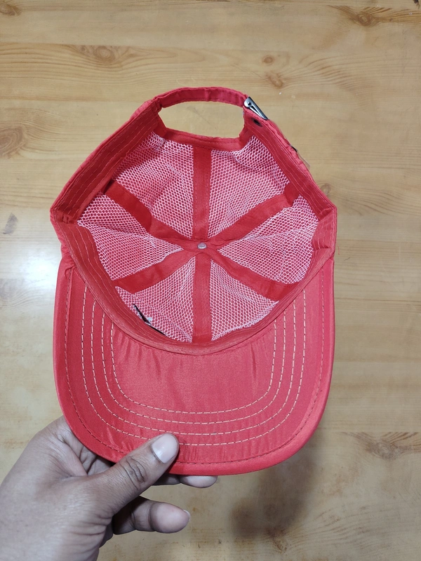 MEN'S EMBROIDERED PARASUITE MATERIAL MULTI COLOR STYLISH CAP CLOSURE TYPE -METAL BUCKLE - FREE SIZE, 6