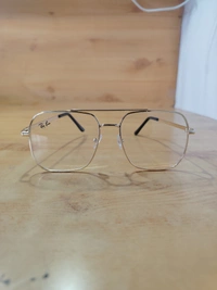 MEN'S STEEL METAL FRAME WHITE LENS SIDE LOGO PRINTED STYLISH SUNGLASES  - FREE SIZE, 12