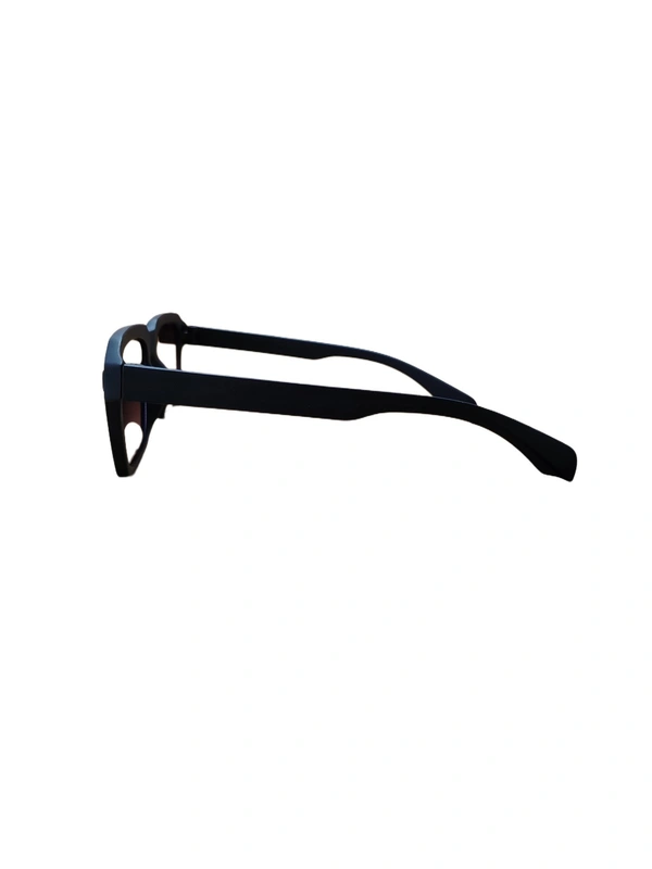 MEN'S RUBBER FRAME MIX COLOR  WAYFARER SQUARE SUNGLASESE WITH SIDE LOGO PRINTED  - FREE SIZE, 12