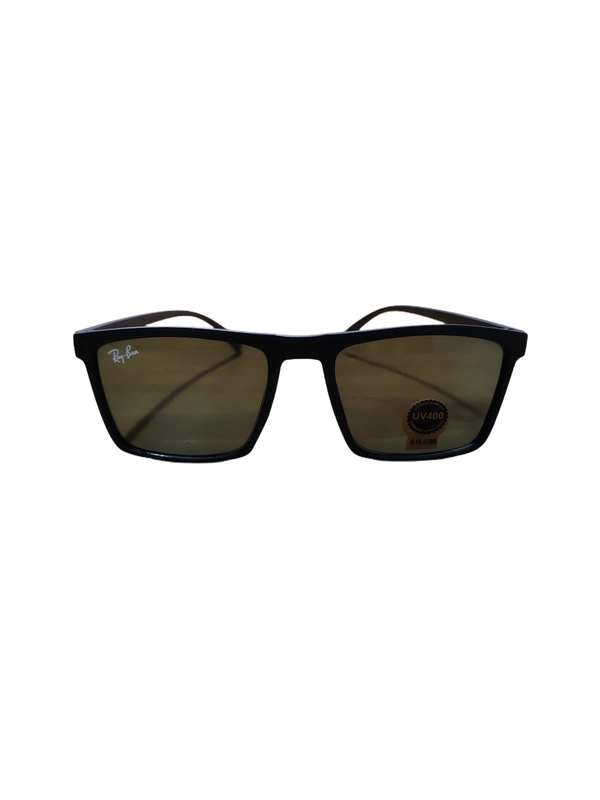 MENS SQUARE RUBBER FRAME BLACK SUNGLASSES WITH SIDE LOGO PRINTED  - free, 12
