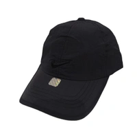 MEN'S EMBROIDERED PARASHUITE MATERIAL BLACK COLOR STYLISH CAP CLOSURE TYPE -METAL BUCKLE - FREE SIZE, 6