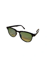 MENS MATT FINISH MIX COLOR ROUND MIRROR LENS WAYFARER SUNGLASSES - FREE, 12