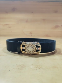 MEN'S CHINA IMPORTED NYLONE MULTI COLOR MIX DESIGN SPINNER AUTO BUCKLE BELT PATTI OVER SIZE WIDTH 40MM - FREE SIZE, 12