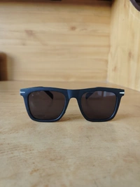 MENS RUBBER FRAME BLACK COLOR DC WAYFARER STYLISH SUNGLASSES - FREE, 12