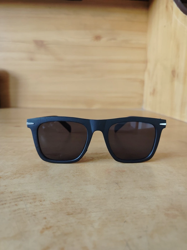 MENS RUBBER FRAME BLACK COLOR DC WAYFARER STYLISH SUNGLASSES - FREE, 12