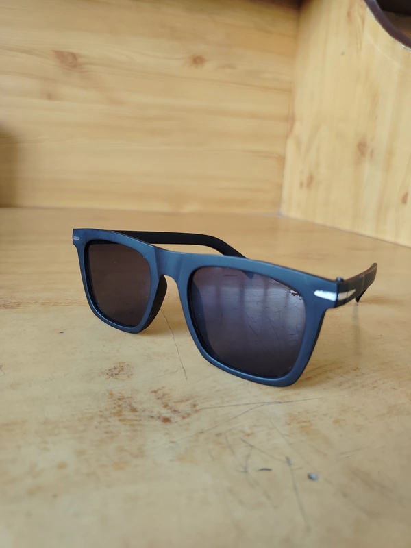 MENS RUBBER FRAME BLACK COLOR DC WAYFARER STYLISH SUNGLASSES - FREE, 12