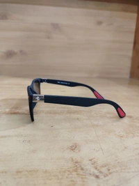 MENS RUBBER  FRAME SIDE LOGO PRINTED DC BLACK  WAYFARER STYLISH SUNGLASSES - FREE, 12