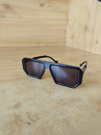 MENS MATT FRAME DC BLACK COLOR STYLISH SUNGLASSES  - FREE, 12