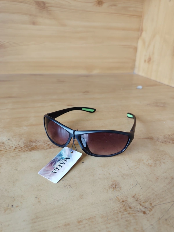 MENS NEW STYLISH BLACK COLOR SPORTS SUNGLASSES IN MIX COLOR FRAME  - FREE, 12