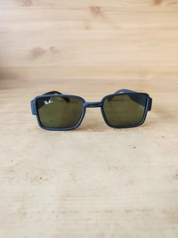 MENS BLACK RUBBER FRAME SIDE LOGO PRINTED DC SQUARE SUNGLASSES - FREE, 12