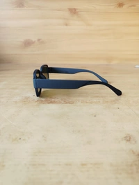 MENS BLACK RUBBER FRAME SIDE LOGO PRINTED DC SQUARE SUNGLASSES - FREE, 12