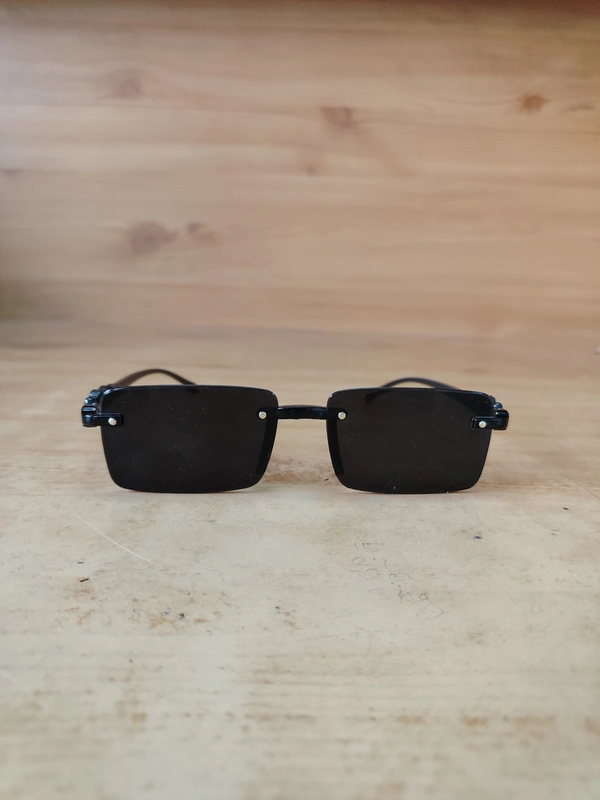 MENS JAGUAR STYLISH MATT FINISH BLACK SUNGLASS - FREE, 12