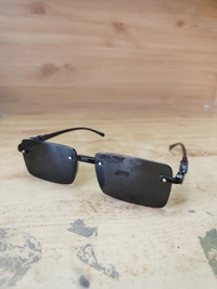 MENS JAGUAR STYLISH MATT FINISH BLACK SUNGLASS - FREE, 12