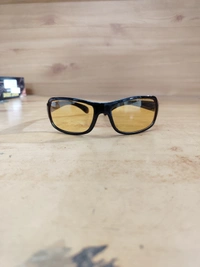 MENS MATT FRAME YELLOW NIGHT DRIVE SUNGLASSES - FREE, 12