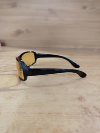 MENS MATT FRAME YELLOW NIGHT DRIVE SUNGLASSES - FREE, 12