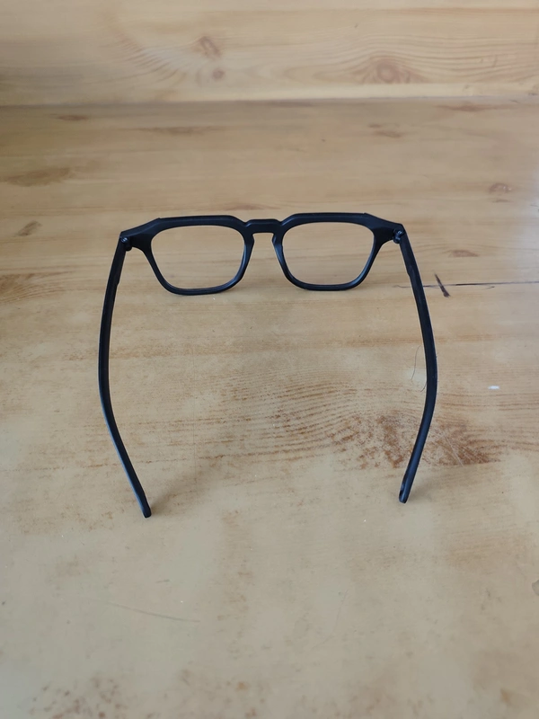 MENS RUBBER FRAME CLEAR SQUARE SUNGLASSES - FREE, 12