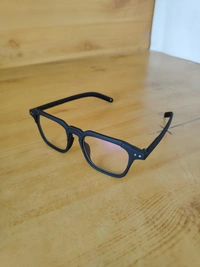 MENS RUBBER FRAME CLEAR SQUARE SUNGLASSES - FREE, 12