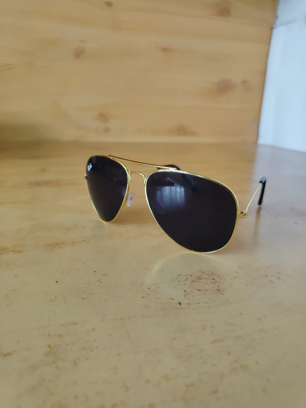 MENS METAL FRAME BLACK COLOR AVIATOR STYLISH SUNGLASSES - FREE, 12