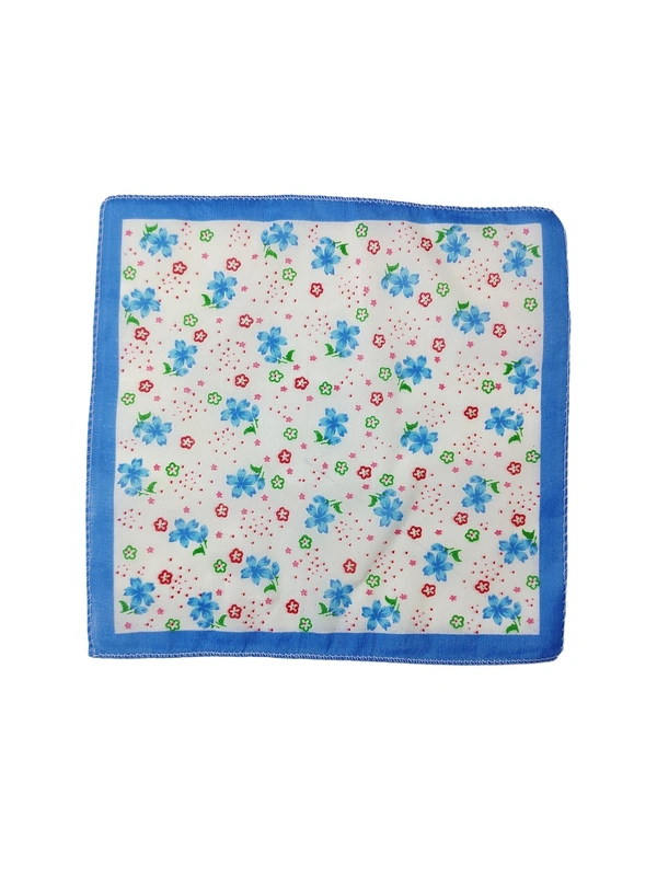 COTTON HANKIES MIX COLOR MIX PRINTED FOR GIRLS,LADIES,KIDS SET OF 12 PCS  - 27*27, 12