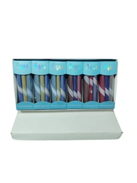 MENS PURE COTTON PREMIUM QUALITY MULTI   COLOR STRIP DESIGN HANKIES SET OF 18 PICES IN 6 BOX (EACH BOX P PICES HANKIES PACKING) - 44*44, 18