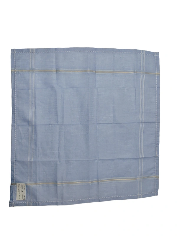 MENS PURE COTTON PREMIUM QUALITY MULTI COLOR HANKIES, SET OF 12 PICES IN BOX, SIZE-43*43 Cm - 43*43, 12