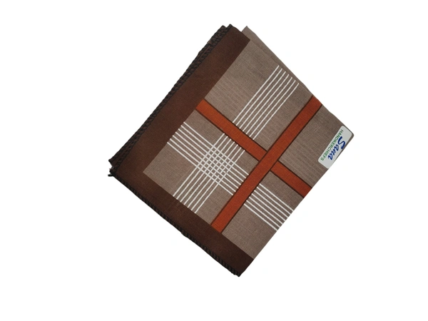 MENS PURE  COTTON  MULTI  COLOR MIX STRIP DESIGN HAND KERCHIEFS  SIZE-45*45 Cm - 45*45 CM, 12