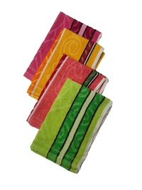 SOFT COTTON TOWEL IN MULTI COLOR, FOR GIRLS LADIES KIDS, SET OF 12 PICES, SIZE-45*30 Cm - 45*30, 12