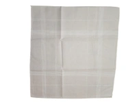 MENS PURE  COTTON  WHITE  COLOR MIX STRIP DESIGN HAND KERCHIEFS  SIZE-45*42 Cm - 45*45 CM, 12