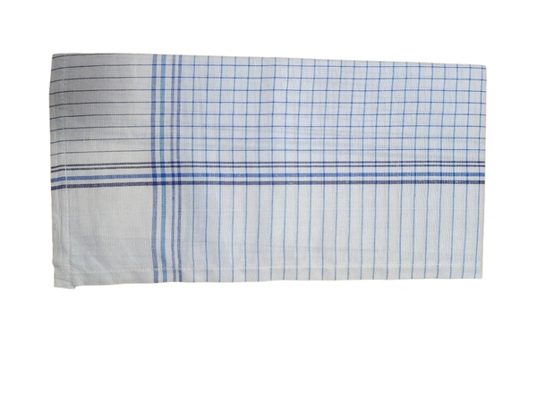 MENS PURE  COTTON  white  COLOR MIX STRIP DESIGN HAND KERCHIEF SIZE-50*50 Cm - 50*50 CM, 12