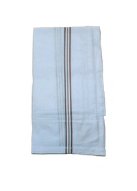 MENS PURE  COTTON  WHITE  COLOR MIX STRIP DESIGN HAND KERCHIEFS  SIZE-42*42 Cm - 42*42, 12