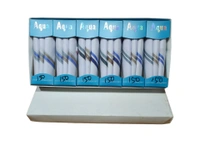 MENS PURE COTTON PREMIUM QUALITY WHITE  COLOR STRIP DESIGN HANKIES SET OF 18 PICES IN 6 BOX (EACH BOX P PICES HANKIES PACKING) - 44*44, 18