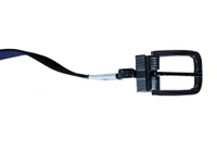 MENS NYLON MULTI COLOR REVERSIBILE PIN HOLE HEAVY BUCKLE BELT  - FREE, 12