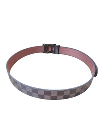 MENS PU LEATHER  WITH BLACK COLOR MIX DESIGN ARMY BUCKLE BELT  - FREE, 6