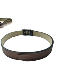 MENS PU LEATHER  WITH BLACK COLOR MIX DESIGN ARMY BUCKLE BELT  - FREE, 6