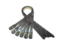 MENS PU LEATHER  WITH BLACK COLOR MIX DESIGN ARMY BUCKLE BELT  - FREE, 6